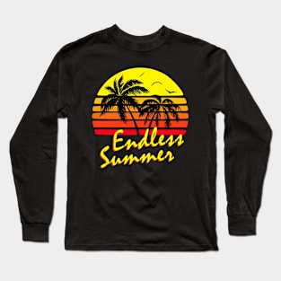 Endless Summer Retro Sunset Long Sleeve T-Shirt